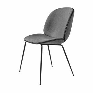 Chaise Beetle Dining Fully Upholstered Brass Base